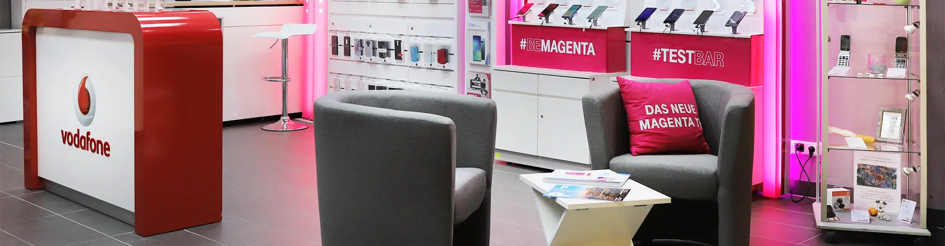 gemütlicher Wartebereich im faro.shop Elsterwerda