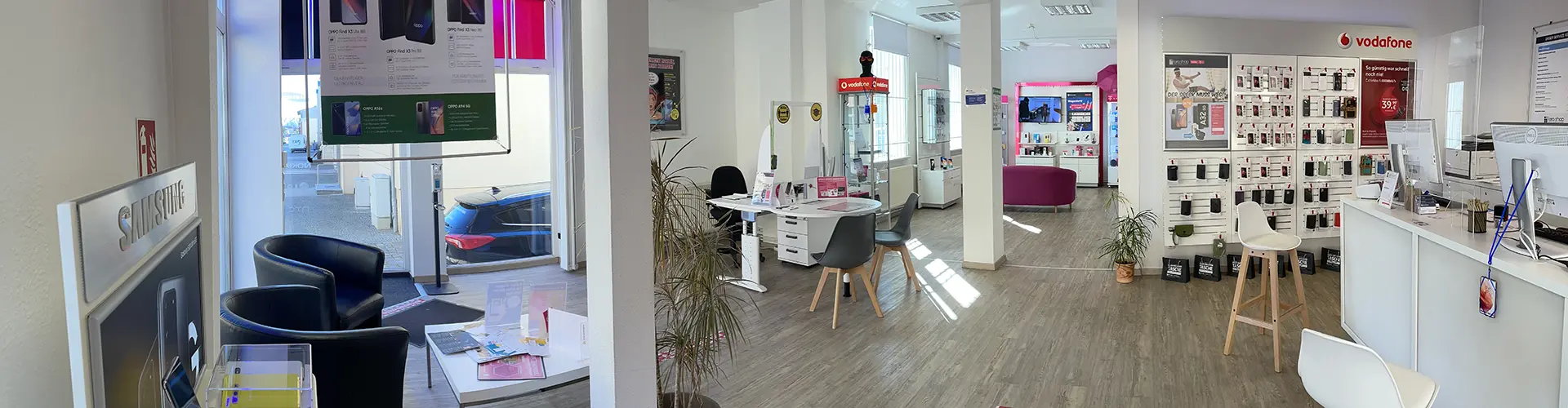 Panoramaansicht vom faro.shop Neustrelitz